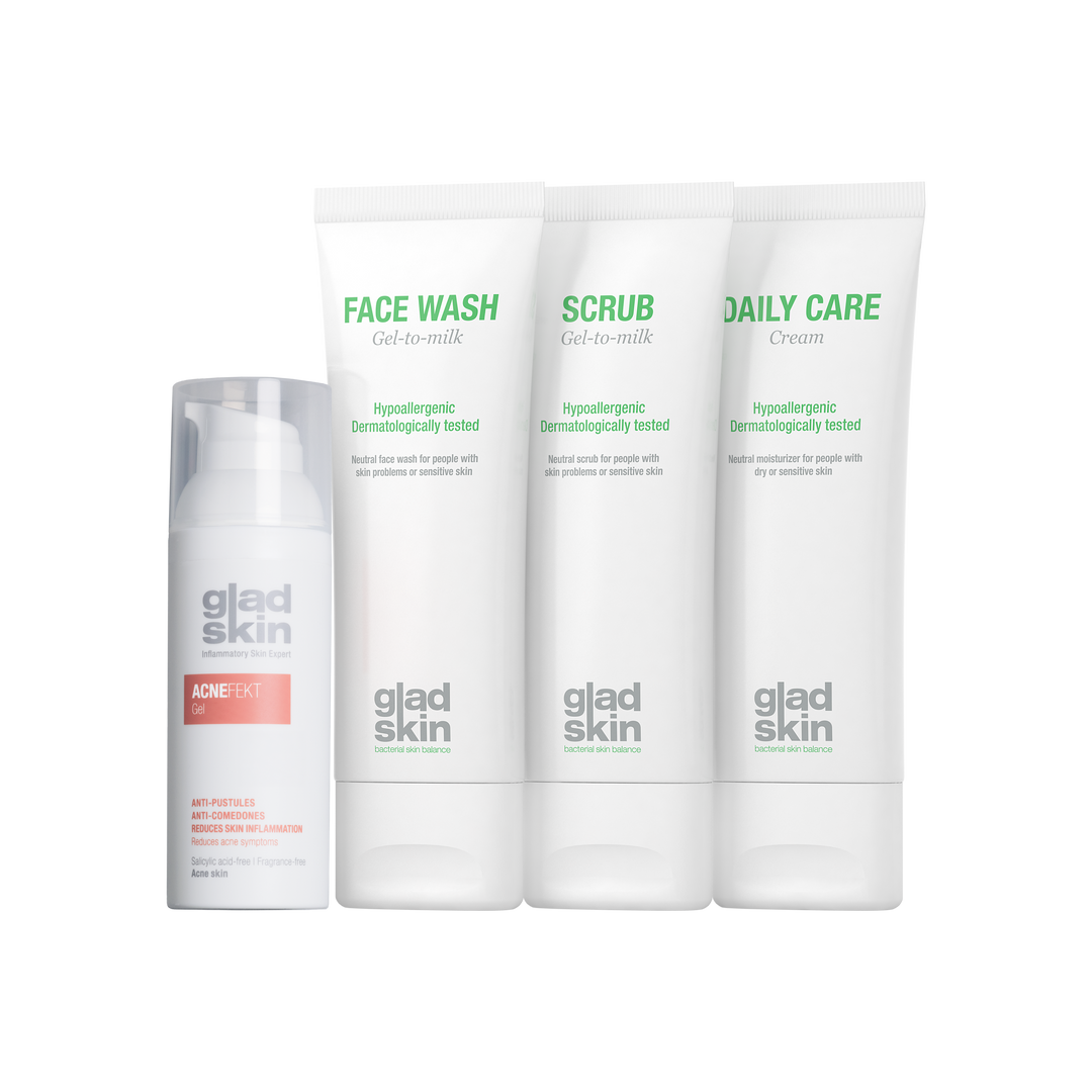 Acnefekt Gel & Face Wash & Scrub & Daily Care Cream