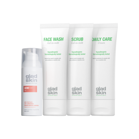 Acnefekt Gel & Face Wash & Scrub & Daily Care Cream